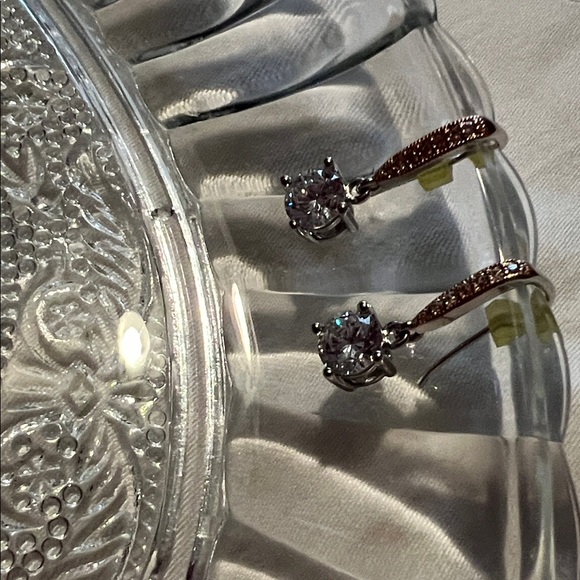 Kohl's Rose Gold Necklace with Crystal Pendant - Picture 4 of 4